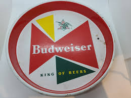 1960's BUDWEISER BEER "King Of Beers" Bar Advertising ...