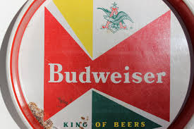 Budweiser Tray Vintage King of Beers Metal Tin Beer ...