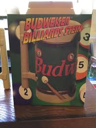 1995 Budweiser Billiard Stein, Pool Table Designs, Colorful, Anheuser-Busch NIB | eBay