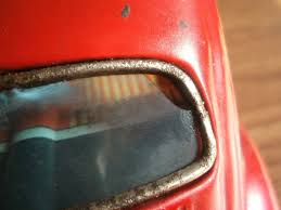 Rare vintage battery powered "VOLKSWAGEN" tin toy car made ...