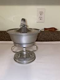 Buenilum Aluminum Fondue 4 Piece Set Chafing Dish Ladle Mid ...