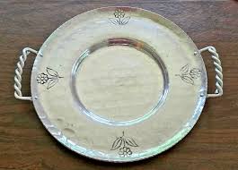 VTG. B.W. "Buenilum" Hand Wrought Hammered Aluminum Tray w ...