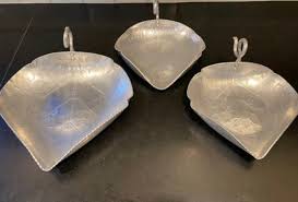 Vintage B.W. Buenilum Hand Wrought Aluminum Leaf Plate Tray ...