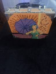 Vintage Bueno Cigar Box Purse/Handbag Lady W/ Umbrella ...