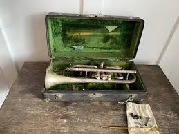 Vintage 1918 C.G Conn New Wonder Gold Plated Bb/C ...