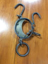 Lot - Wrought Iron and Brass Fur Trader's Scale