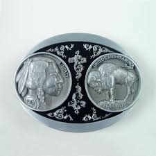 American Five Cent Belt Buckle - Leathersmith Designs Inc.