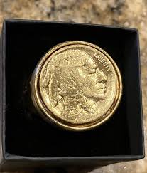 Stainless, Gold & 1935 American US Buffalo Head Nickel ...