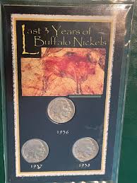 1936 1937 1938 5C Last Three Years Of Buffalo Set Three ...