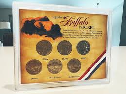 LEGEND OF THE BUFFALO NICKEL set of six coins dated various ...