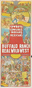Buffalo Ranch Wild West 'real Indian War Dance' Poster