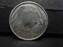 2001 One Troy Pound Fine Silver Buffalo Nickel