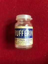 1950's, "BUFFERIN", Empty Display Bottle (Scarce / Vintage ...