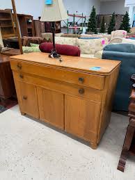 Mid century dresser with mirror - $200 Wood buffet - $75 ...