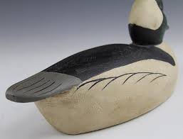 Lot - PAIR BUFFLEHEAD DUCK DECOYS SIGNED DRAKE & HEN