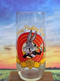 BUGS BUNNY HAPPY BIRTHDAY VINTAGE 1990 Looney tunes drinking GLASS | eBay