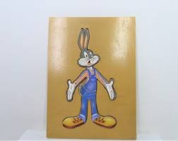 A Vintage 1994 Bugs Bunny Wooden Mix and Match Puzzle in Box. - Etsy Australia