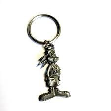 Vintage Bugs Bunny Keychain Keyring Silver Tone Pewter Warner Bros Looney Tunes - Etsy