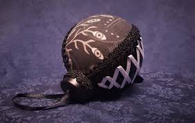 Black, White and Beige Mystic Eye Corset Bauble - Etsy