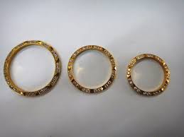 CREATED DIAMOND SAPAHIRE BEZEL insert ring fits Rolex ...