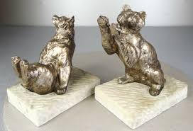 1900/1930 THOMAS CARTIER SERRE-LIVRES STATUES SCULPTURES ART NOUVEAU DECO 2 OURS | eBay