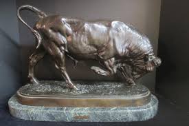 Sold at Auction: After ISADORE J. BONHEUR (1827-1901) "STANDING BULL":