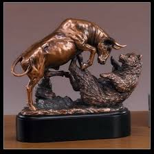 Bull & Bear Sculpture - American Trophies & Awards