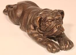1940s English Traditional Bronze Bulldog - Etsy