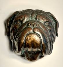 Mid 20th Century Solid Bronze Door Knocker | Chairish