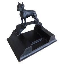 Antique Boxer Bull Dog Cast Iron Boot Scraper For Sale at ...