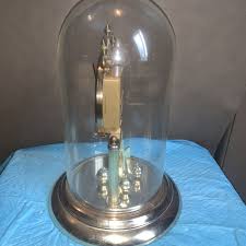 Elgin Clock. Glass Dome Spinning Lower Brass Balls Made In ...