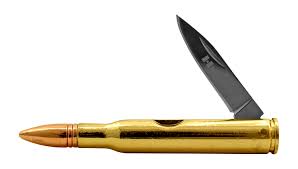 3.38" Humvee Brand Bullet Style Pocket Knife