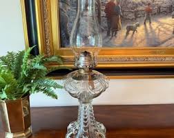 Antique Coolidge Drape #2 Burner Queen Anne 22 Oil Lamp Glass W Chimney - Etsy