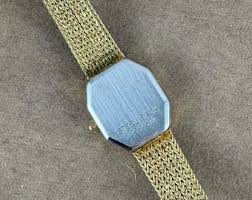 Vintage Bucherer Ladies Watch: 18K Gold Plated Octagon ...
