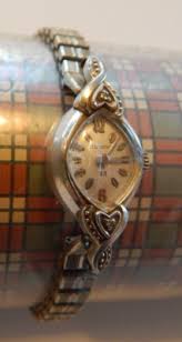 VINTAGE BULOVA 23 - WOMENS WATCH HEARTS X55744 SilverTone | eBay
