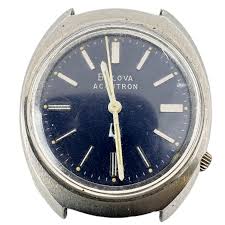 Vintage 1977 Accutron GT 3593 Blue Men's Tuning Fork ...