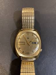 Vintage Bulova Accutron 10k Rolled Gold Plate Back Watch ...