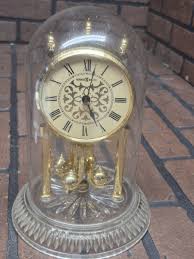 Howard Miller Quartz Movement Dome Clock Lead Crystal Base ...