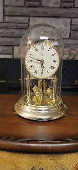 Vintage Elgin Anniversary Dome Clock – Rotating Pendulum ...