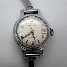 Bulova Automatic Ladys Watch 21mm Stainless Steel Date ...