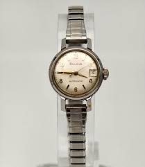 Vintage 1968 Bulova Ladies Stainless Steel Mechanical Watch ...