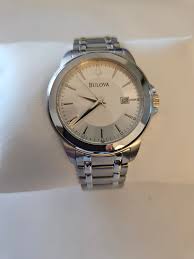 Bulova Men's 3-hand Calendar Date Quartz Watch, Patterned ...