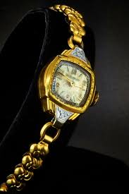 1937 Bulova "lady Bulova D" 10k Yellow Gold Filled Marquise ...