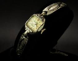 Buy 1975 Solar "chrono Vol" 10k White Gold Plated Marquise ...