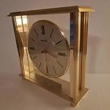 Bulova | Accents | Bulova Desk Mantle Clock Grand Prix ...