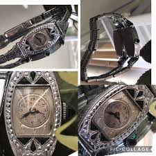 1934 Ladies Art Deco Emerald Bulova Watch ~Miss America ...