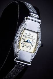 1928 Bulova Mechanical Ladies Tonneau Watch, Formal, Luxury ...