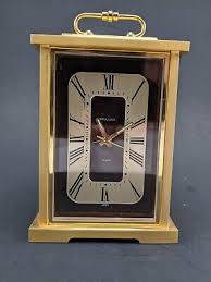 Vintage Bulova Brass Quartz Carriage Shelf Mantle Clock. Made in Japan. | eBay Australia