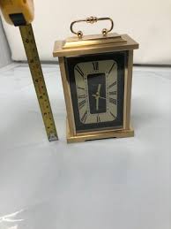 BULOVA MANTLE CLOCK, JAPAN, SOLID BRASS CASE | eBay