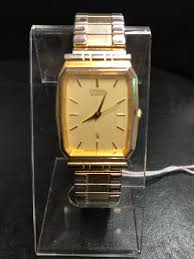 CITIZENS MEN'S QUARTZ GOLD DIAL GOLD-TONE DRESS WATCH | eBay